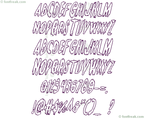 Monsterama Outline Italic