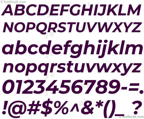 Montserrat Bold Italic