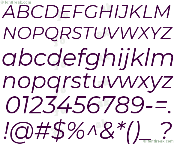 Montserrat Italic