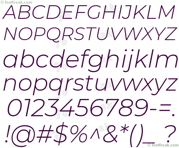 Montserrat Light Italic