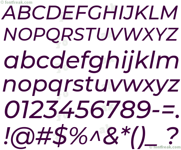 Montserrat Medium Italic