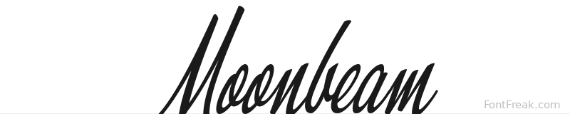 Moonbeam font preview
