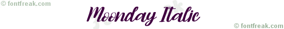 Moonday Italic