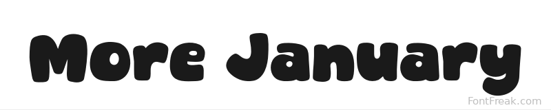 More January font preview