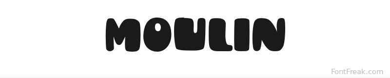 Moulin font preview