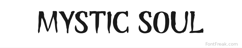 Mystic Soul font preview