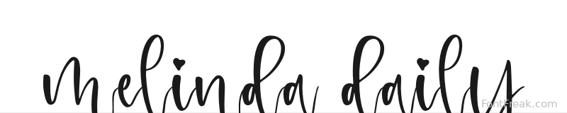 melinda daily font preview