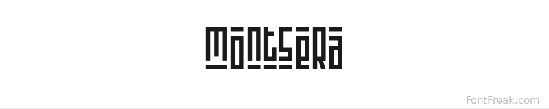 montsera font preview