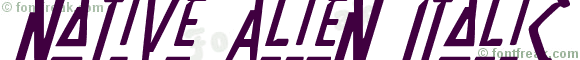 Native Alien Italic