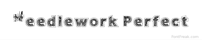 Needlework Perfect font preview