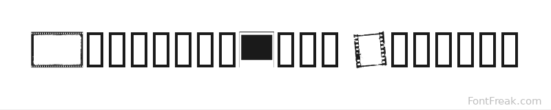 NegativeFilm Regular font preview