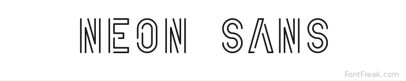 Neon Sans font preview