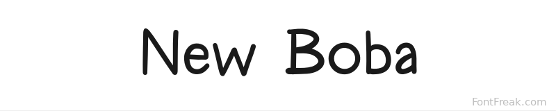 New Boba font preview