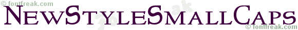 NewStyleSmallCaps