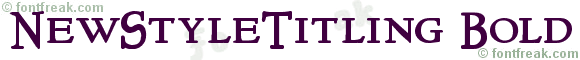 NewStyleTitling Bold