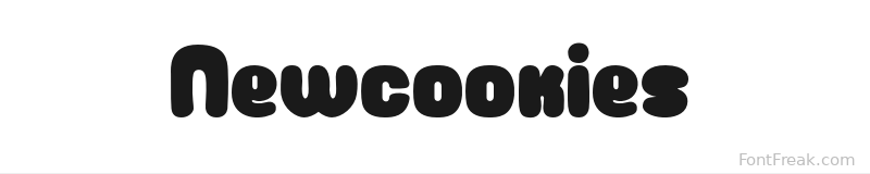 Newcookies font preview
