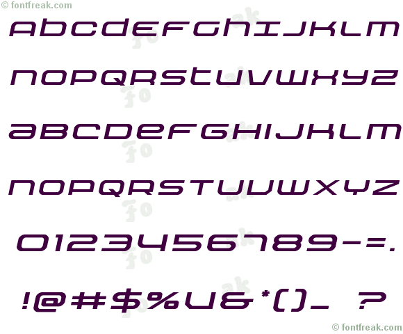 Nextwave Expanded Italic