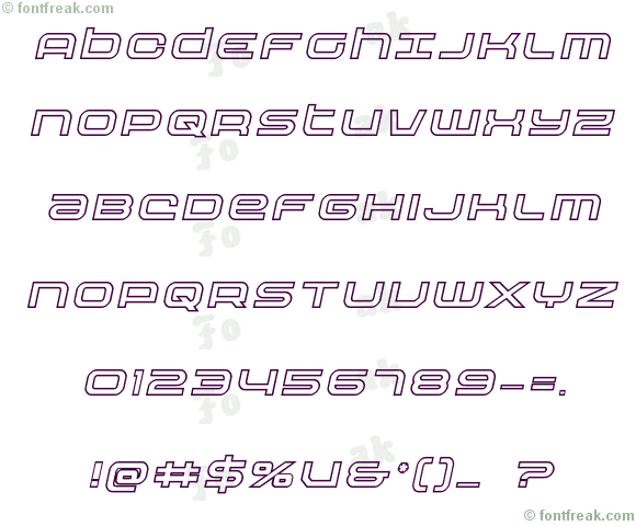 Nextwave Outline Italic