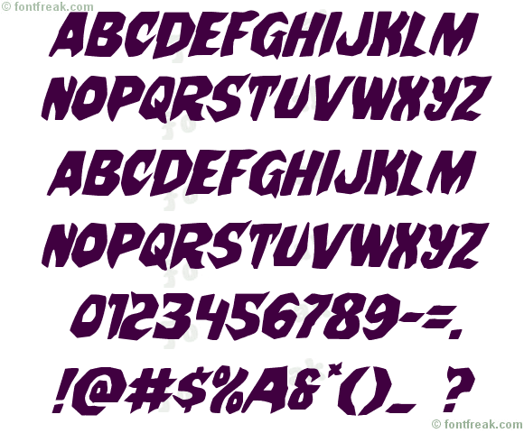 Nightchilde Staggered Italic