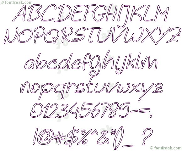 Noela Sherly Outline Italic