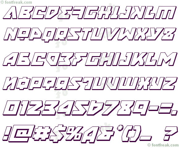 Nyet 3D Italic