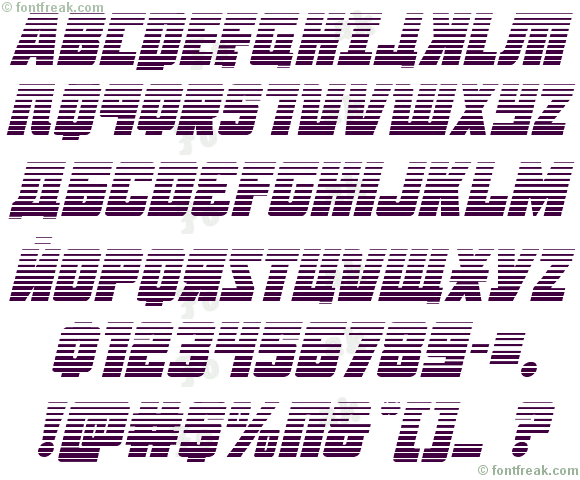 October Guard Gradient Italic