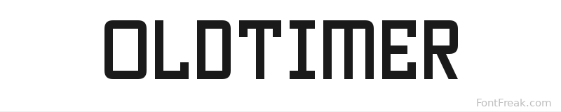 Oldtimer font preview