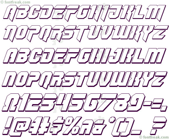 OmegaForce 3D Italic