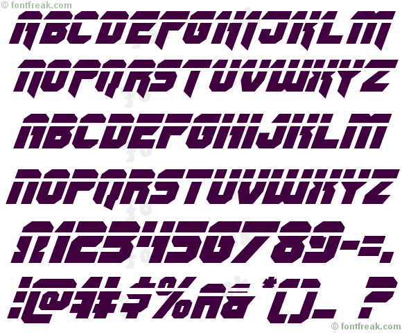 OmegaForce Laser Italic