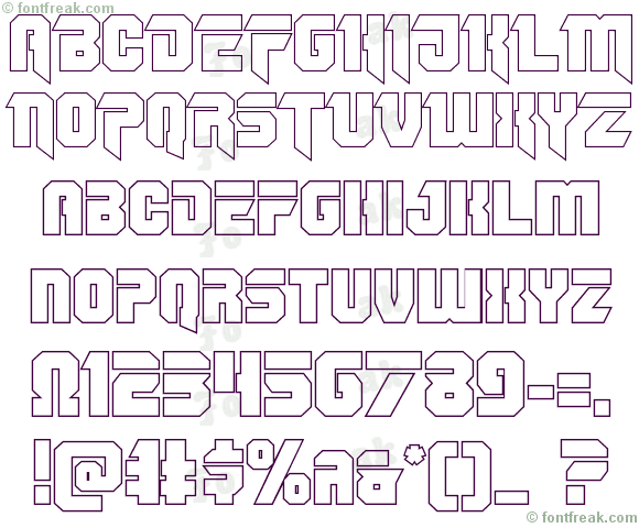 OmegaForce Outline Regular