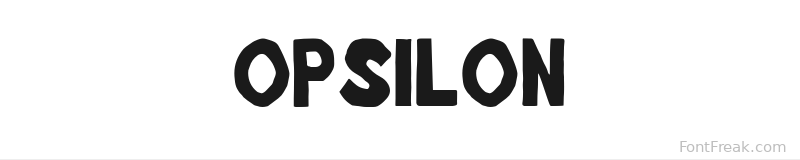 Opsilon font preview