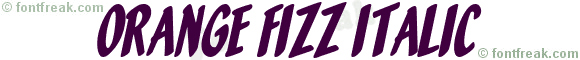 Orange Fizz Italic