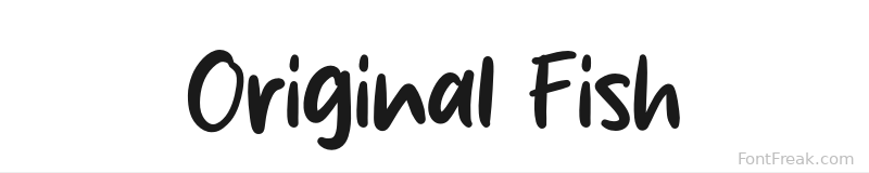 Original Fish font preview