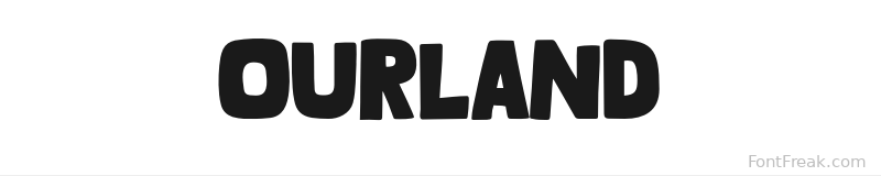 Ourland font preview