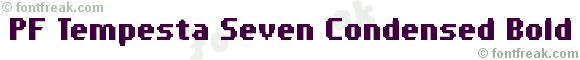 PF Tempesta Seven Condensed Bold