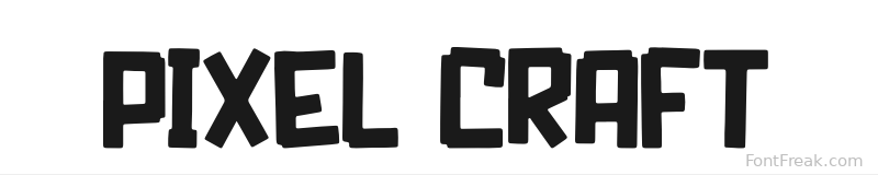 PIXEL CRAFT font preview