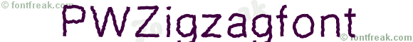 PWZigzagfont