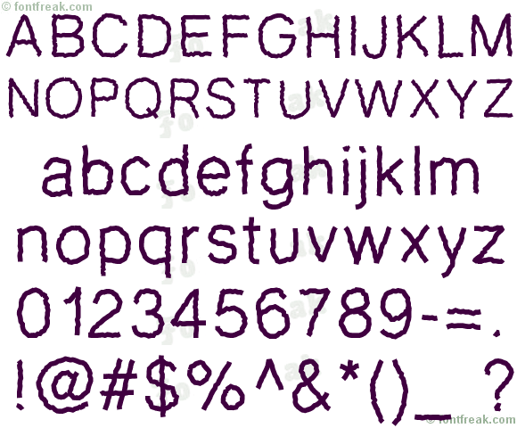 PWZigzagfont