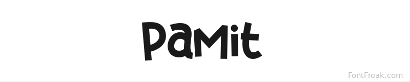 Pamit font preview