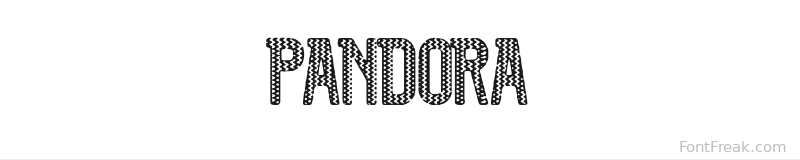 Pandora font preview