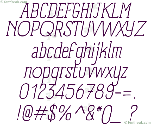 Panforte Serif Light Italic