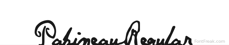 Papineau Regular font preview