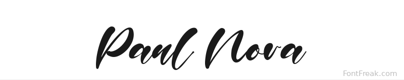 Paul Nora font preview