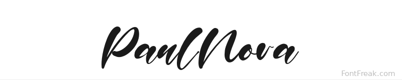 PaulNora font preview