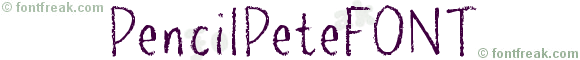 PencilPeteFONT