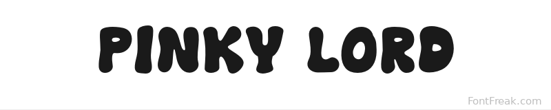 Pinky Lord font preview