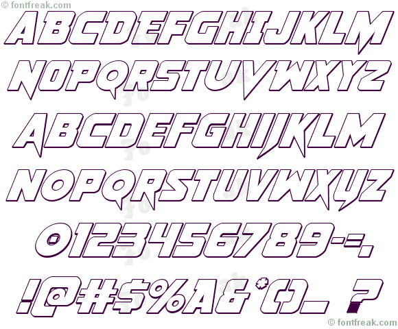 Pistoleer 3D Italic