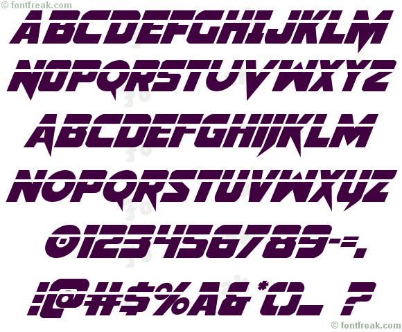 Pistoleer Laser Italic