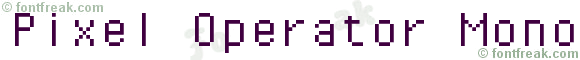 Pixel Operator Mono