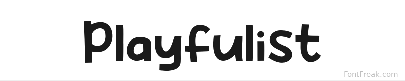 Playfulist font preview